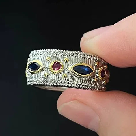 925 Sterling Silver Adjustable Chain Ring for Women – Vintage Jewelry Gift