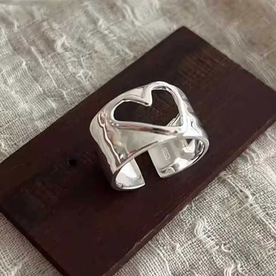 925 Sterling Silver Adjustable Chain Ring for Women – Vintage Jewelry Gift