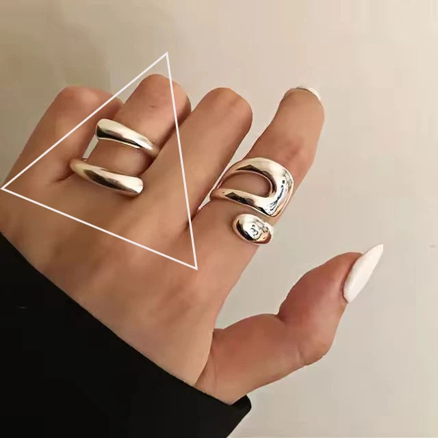 925 Sterling Silver Adjustable Chain Ring for Women – Vintage Jewelry Gift