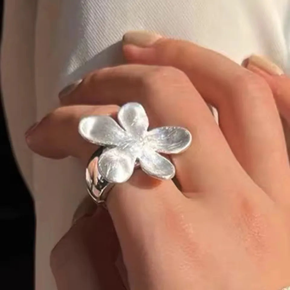 925 Sterling Silver Adjustable Chain Ring for Women – Vintage Jewelry Gift