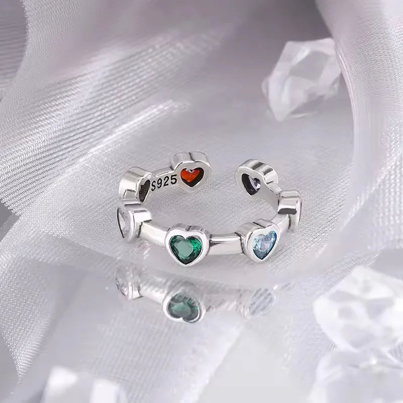 925 Sterling Silver Adjustable Chain Ring for Women – Vintage Jewelry Gift