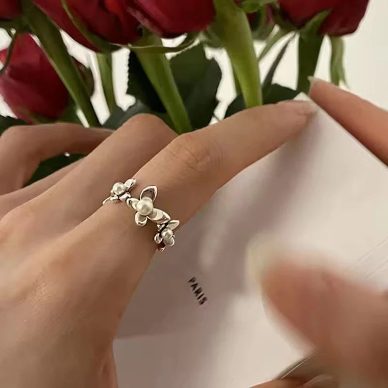 925 Sterling Silver Adjustable Chain Ring for Women – Vintage Jewelry Gift
