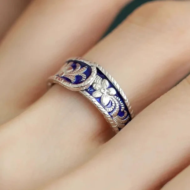 925 Sterling Silver Adjustable Chain Ring for Women – Vintage Jewelry Gift